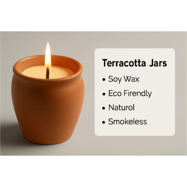 Terracotta Jar Soy Candle – Eco-Friendly & Reusable