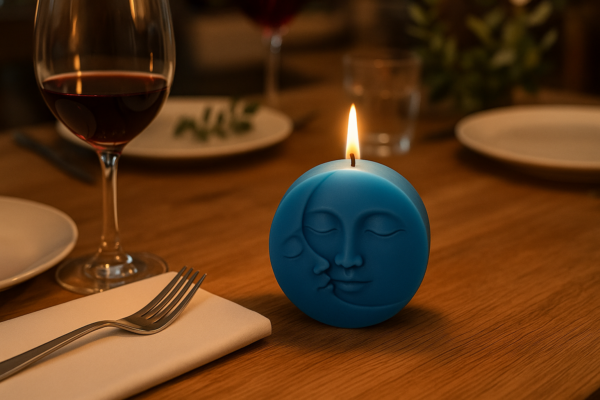 Sun Moon Face Soy Wax Candle