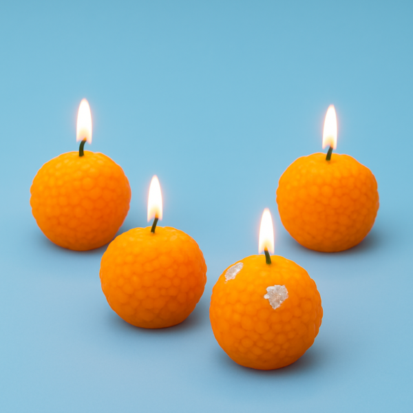 Motichoor Laddoo Candle Pack of 8