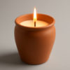 Terracotta Jar Soy Candle – Eco-Friendly & Reusable