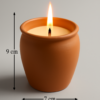Terracotta Jar Soy Candle – Eco-Friendly & Reusable