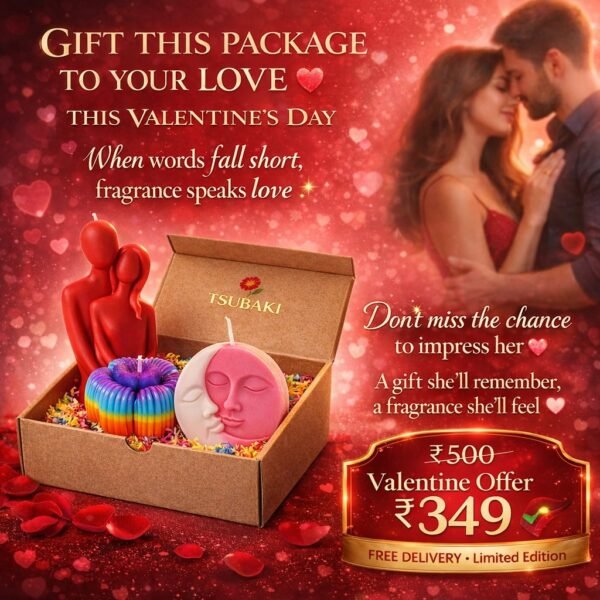 Tsubaki Valentine Love Candle Gift Box
