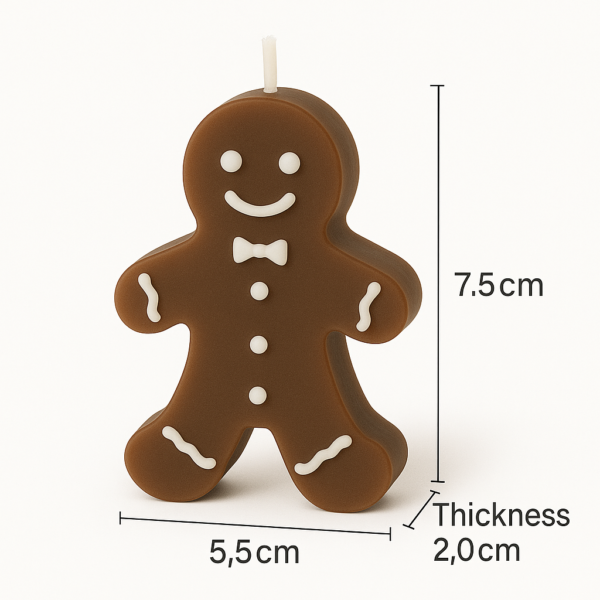 Gingerbread Man Soy Wax Christmas Candles