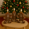 Gingerbread Man Soy Wax Christmas Candles
