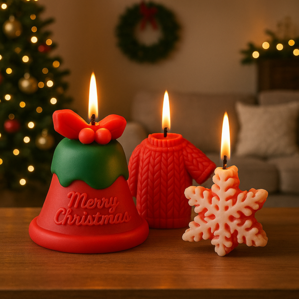 Soy Wax Christmas Candle Set of 3