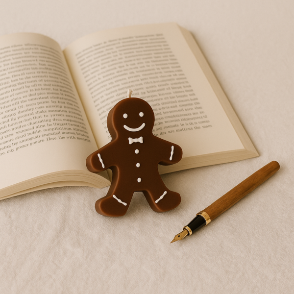 Gingerbread Man Soy Wax Christmas Candles