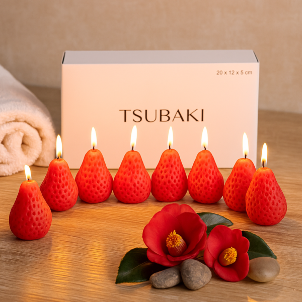 Strawberry Shape Soy Wax Candles