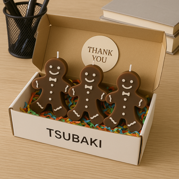 Gingerbread Man Soy Wax Christmas Candles