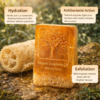 Honey Loofah Handmade Soap Set of 4 (120g Bars)