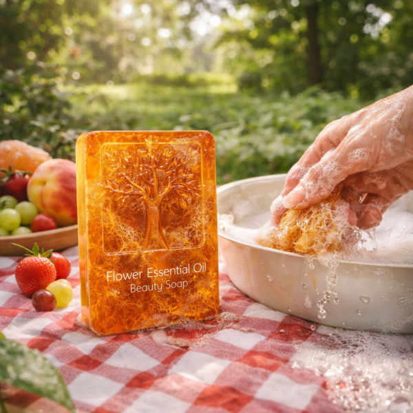 Honey Loofah Handmade Soap Set of 4 (120g Bars)