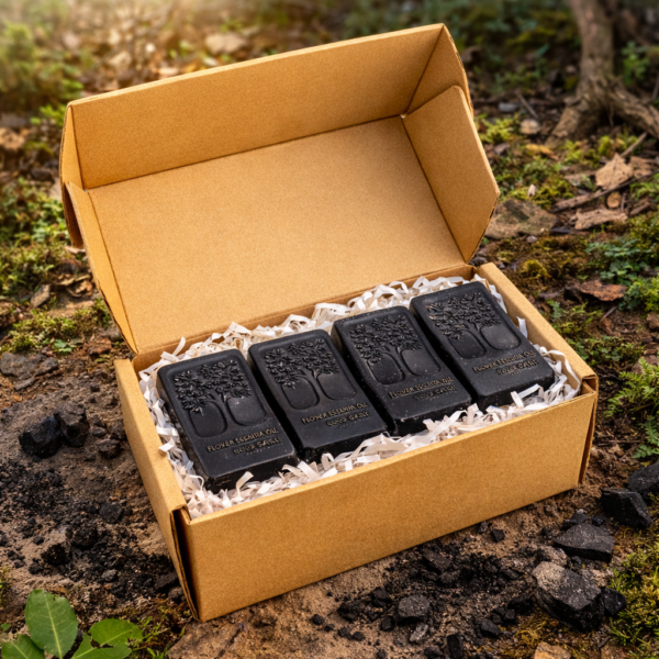 Charcoal Handmade Soap Set of 4 (120g Bars)