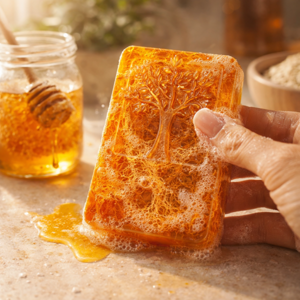 Honey Loofah Handmade Soap Set of 4 (120g Bars)