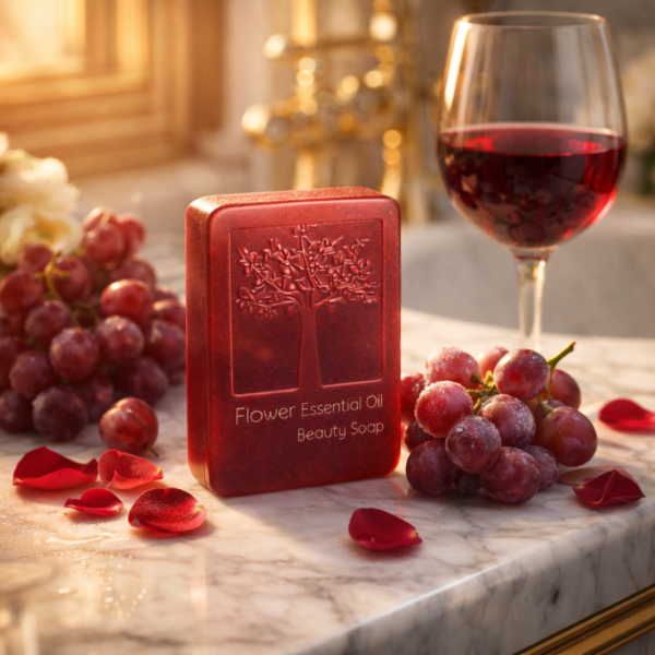 Red Wine Handmade Soap Set of 4 (120g Bars)