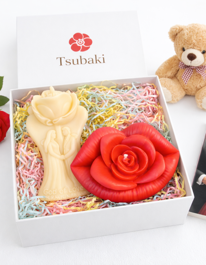 Tsubaki Valentine’s Day Soy Wax Candle Gift Hamper