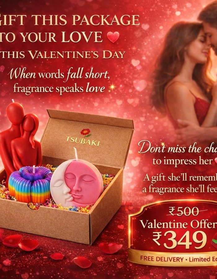 Tsubaki Valentine Love Candle Gift Box