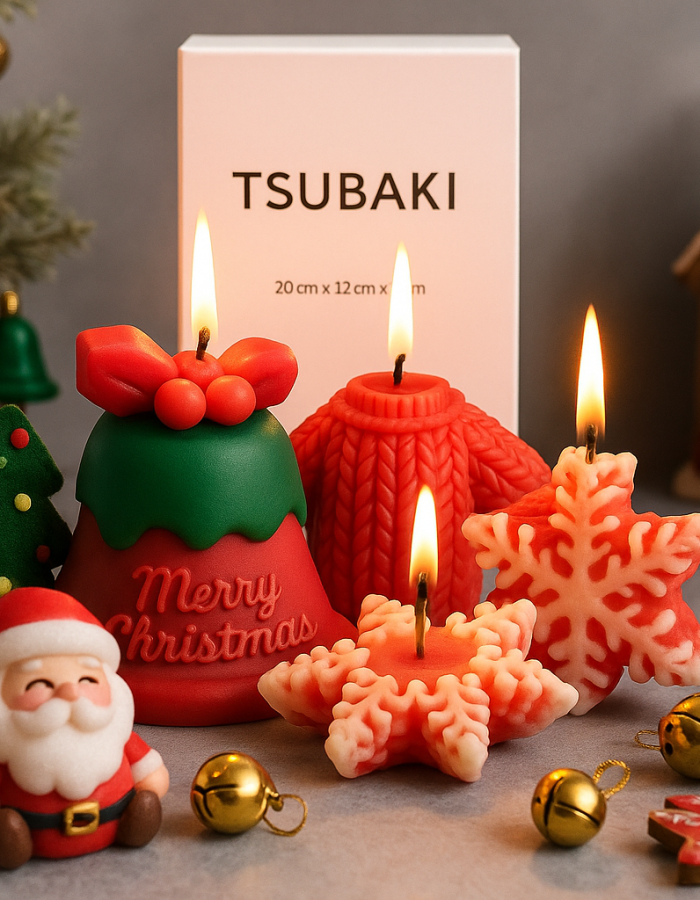 Soy Wax Christmas Candle Set of 3
